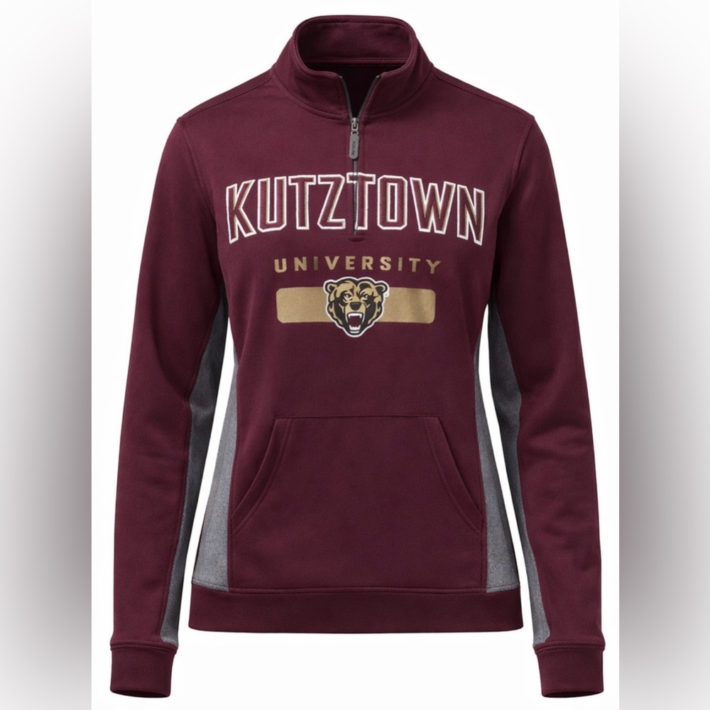 Kutztown University 1/4 Zip Pullover Jansport Sweatshirt Sz Sm